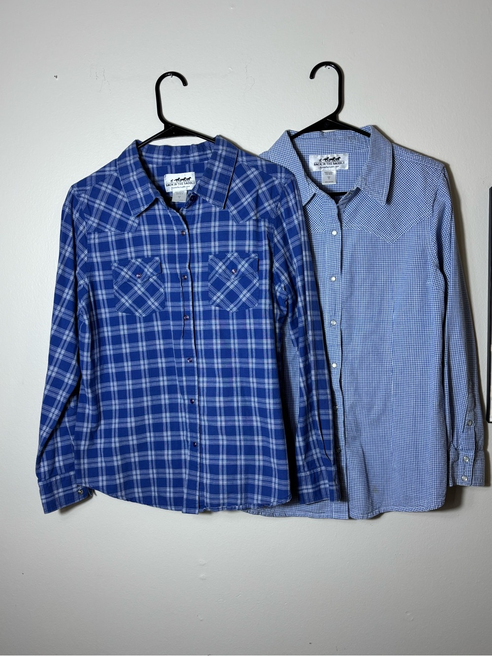 2 Pack Duo Back In The Saddle Women’s Button Up Sz M